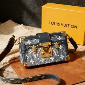 Louis Vuitton Petite Malle Monogram Jacquard Denim
